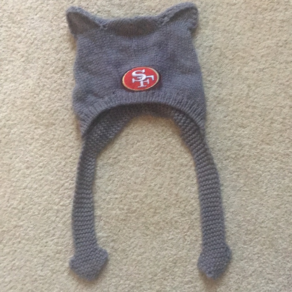 San Francisco 49 Niners kids knit beanie. One Size